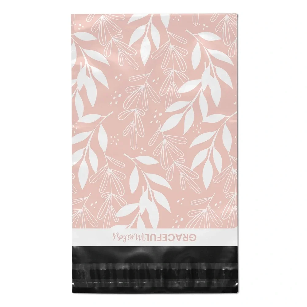 Pink Floral Poly Mailers 10x13 Inch 100 Pack Shipping Supplies Fries Before Guys